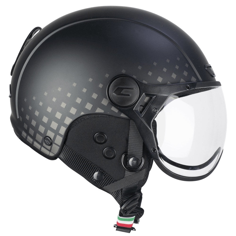 Casque Ski Et Vélo CGM Ebi 801 - Unisexe, Visière Intégrée, Bleu Satiné, Taille L (59 Cm) - Double Certification Ski/Vélo/E-Bike