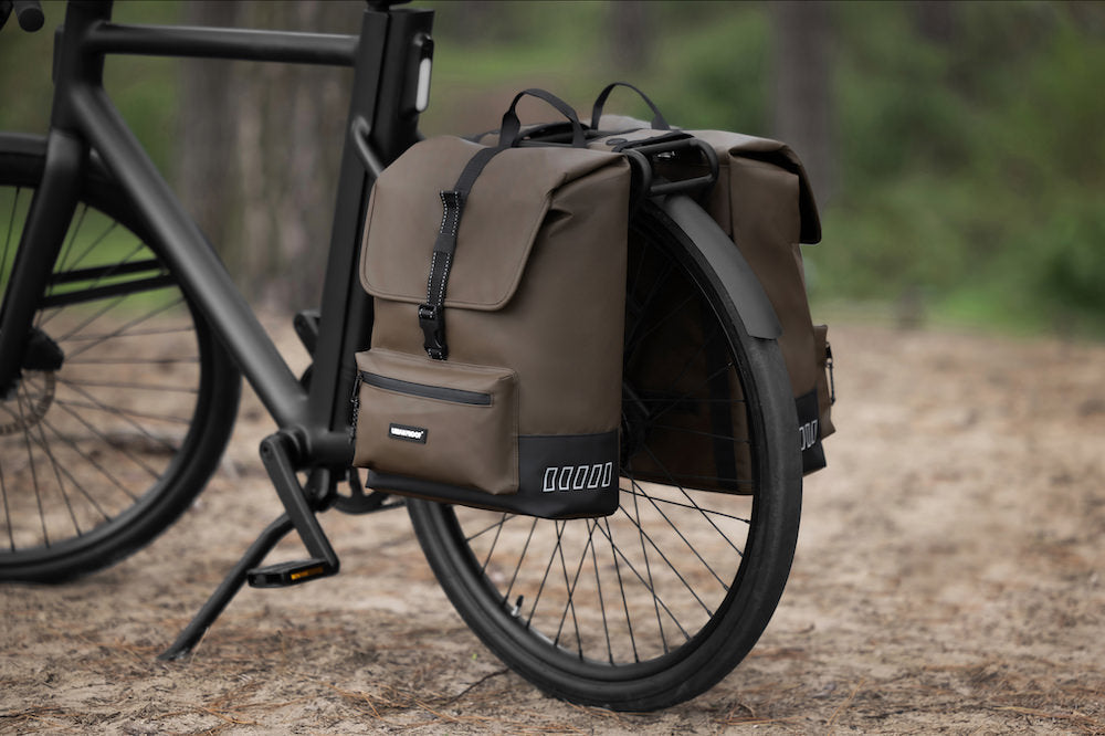 Sacoche Cadre Vélo Cuir PU – Grande Capacité – Fixation Guidon – Sac Étui Rangement Vélo Route & VTT – Style Rétro