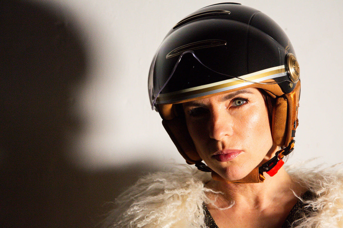 Casque Marko Casque Velo Marron Casque Jet Marko The Classic Noir