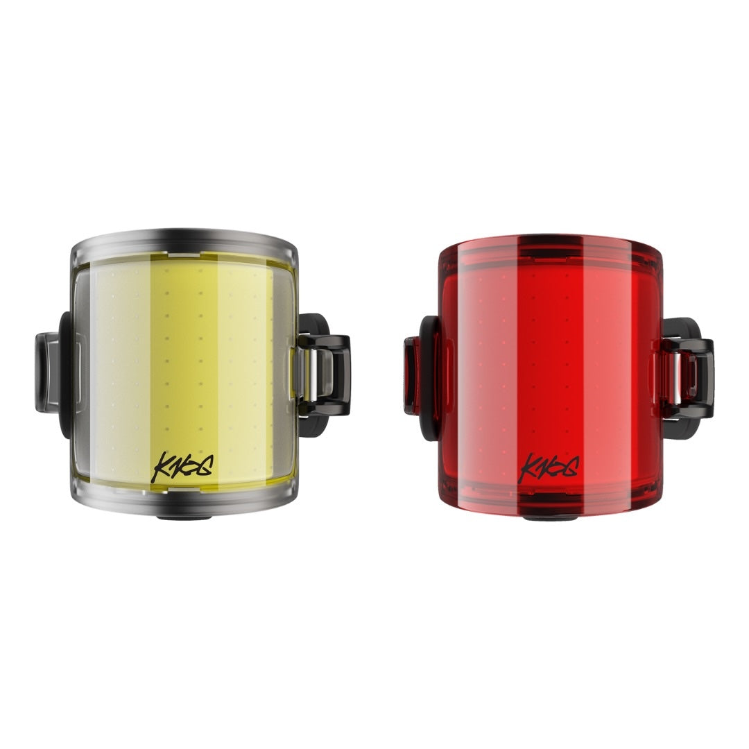 Lampes Knog Cobber Twinpack – Grand Modèle, Recharge USB, étanche, Programmables