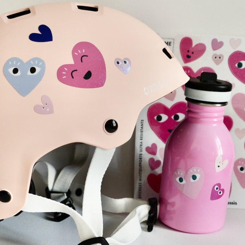 Sticker Stick Me Baby – Heart Times Cœur Grenadine Pailleté