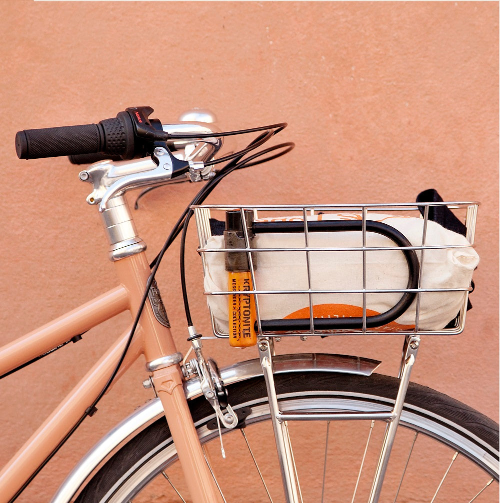 Panier avant pour vélo (électrique). Modèle en acier noir XXL Panier avant pour vélo (électrique). Modèle en acier noir XXL