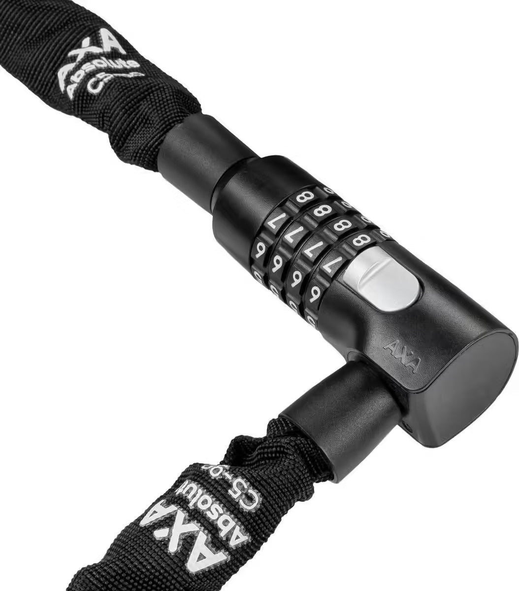 ZELENY Vélo Antivol Cadenas Fiche épaissi, Haute Résistance Alliage Chaîne Antivol, 90cm Code Amélioré 5 Chiffres Adaptée Aux Moto Trotinette Portes Chariot