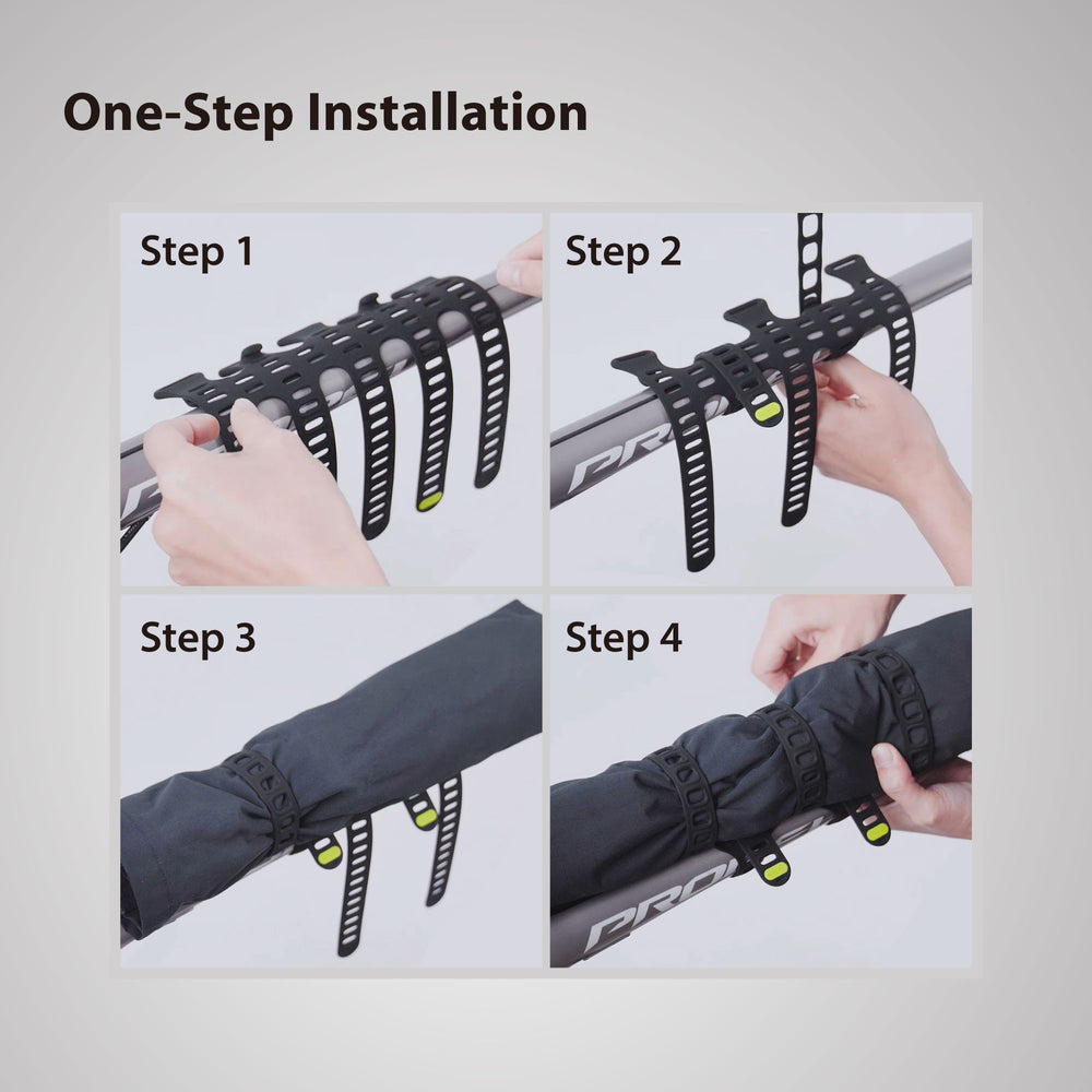 Attache silicone vélo Bone Bike Strap Plus noire