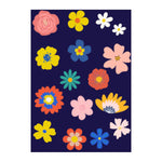Autocollants réfléchissants vélo Suzon & Suzette - Titouan – Fleurs – la planche de 16 autocollants
