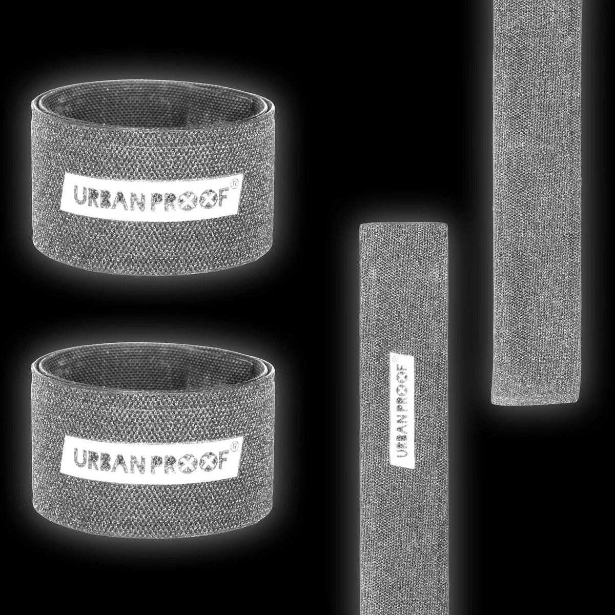 Bandes réfléchissantes Urban Proof Slap Wrap éclairées de nuit