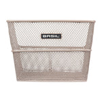 Panier arrière vélo Basil Cento 21 L – Flower Nude Metallic – le panier Cento Flower flower nude metallic, motif fleuri ajoure