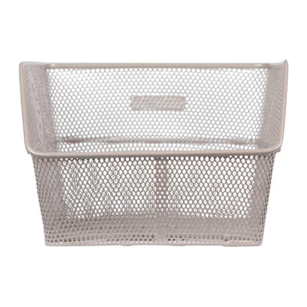 Panier arrière vélo Basil Cento 21 L – Flower Nude Metallic – le panier vu de trois quarts