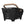 Panier arrière vélo Basil Cento Neo 21 L – Noir Multi System NX – le panier Cento Neo noir, de face