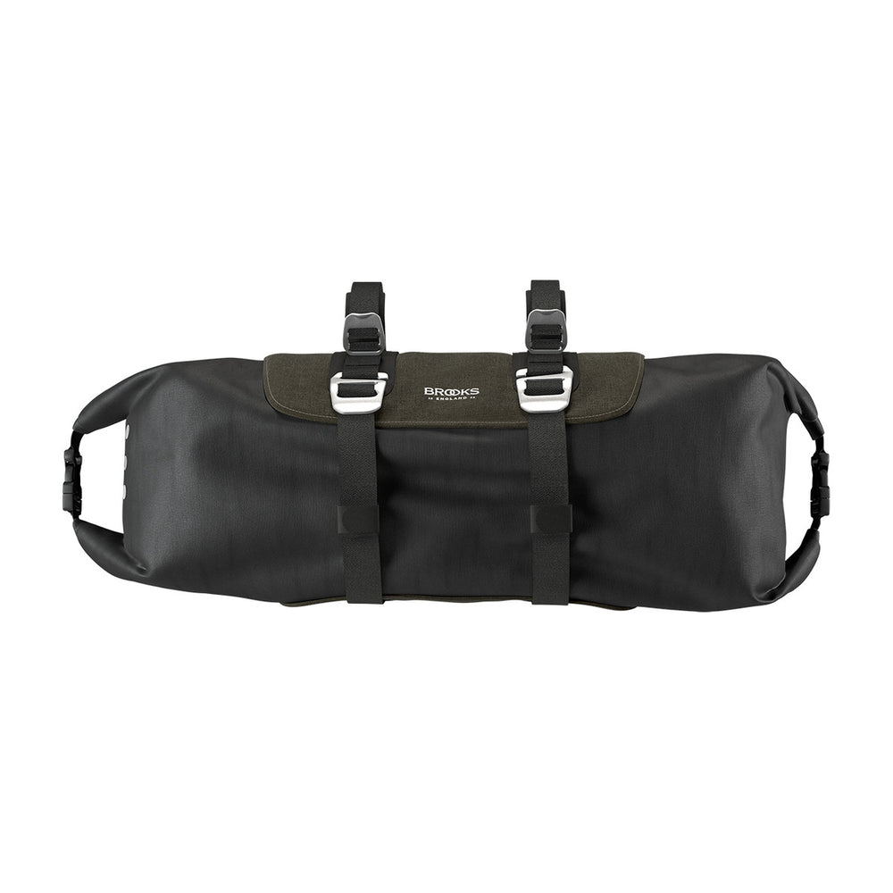 Sacoche de guidon vélo Brooks - Scape HandleBar Roll 10-12 L - Vert kaki - vue 3