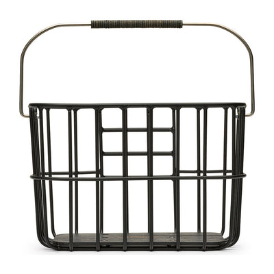 Panier avant vélo Brooks - Hoxton Wire Basket 25 L - Noir - vue 1