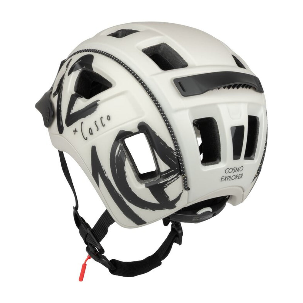 Casque Casco Cosmo Explorer - Blanc Graphique - vue 4