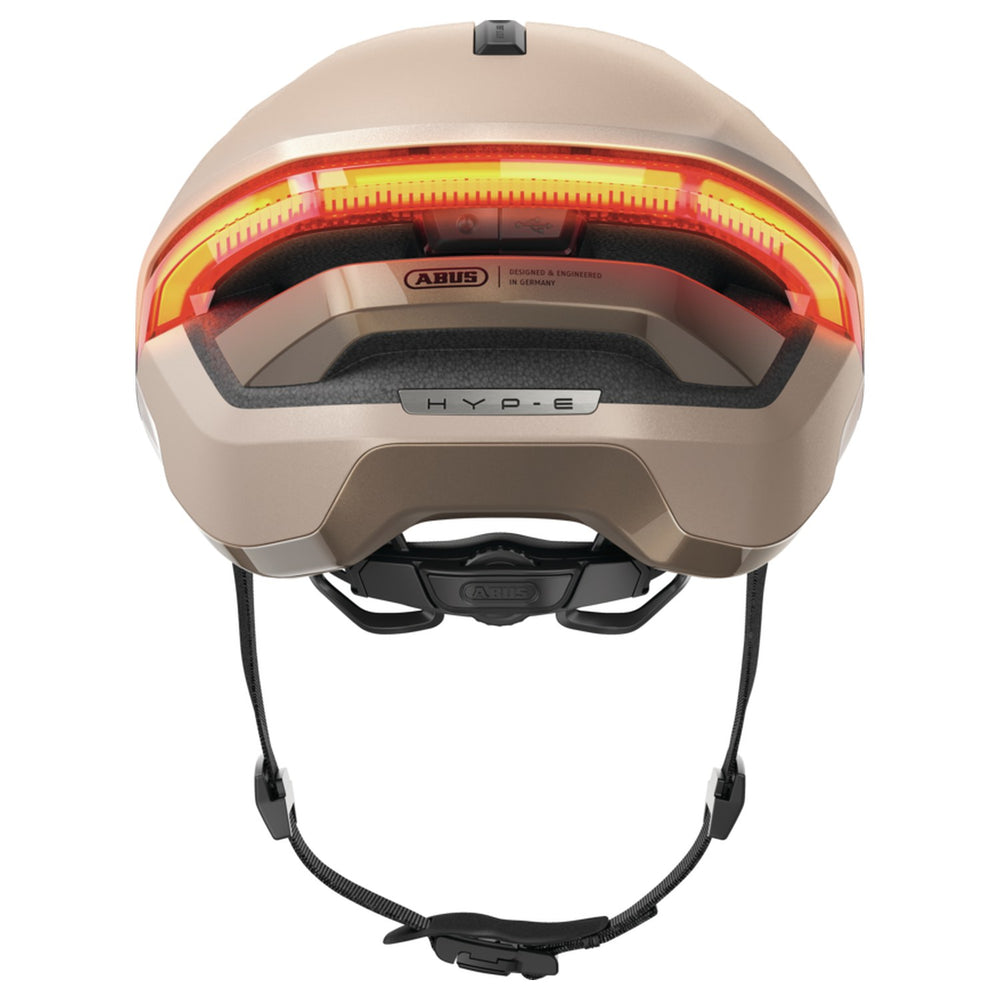 Casque vélo Abus HYP-E coloris Champagne Gold - vue arrière