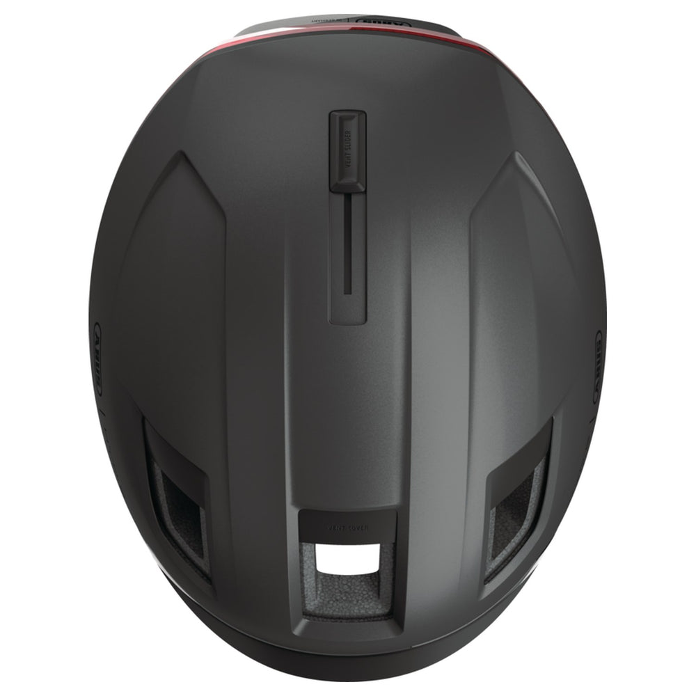 Casque vélo Abus HYP-E coloris Volcano Titan - vue dessus