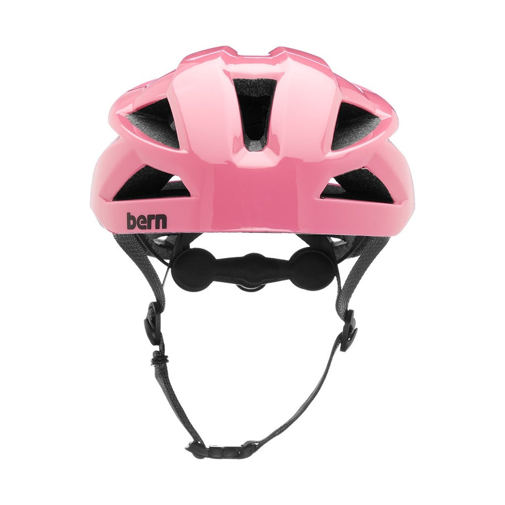 Casque velo Bern FL-1 Libre Satin Hot Pink rose satiné vu de l'arrière