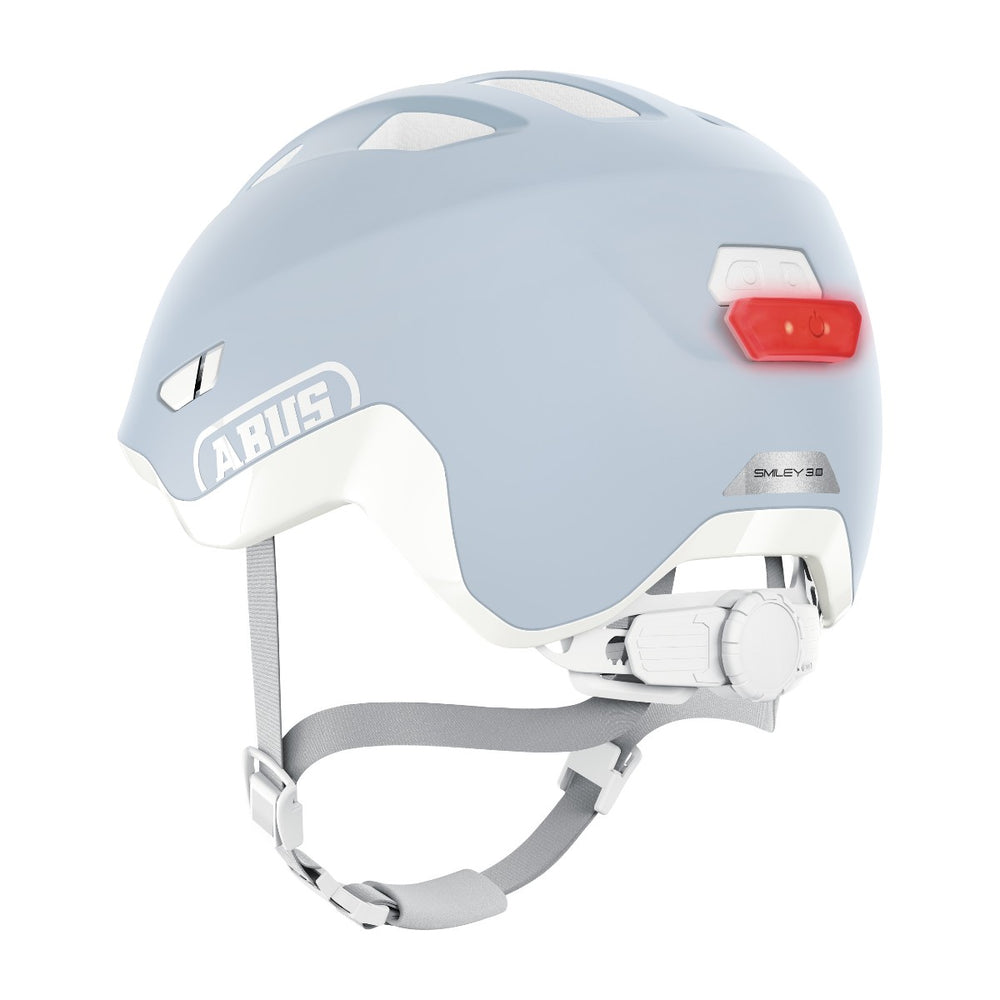 Casque vélo enfant Abus Smiley 3.0 ACE LED Pure Aqua