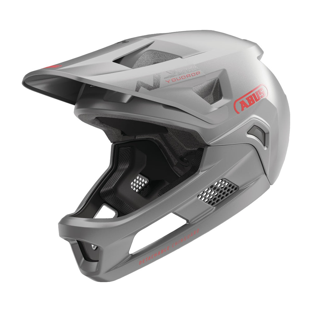Casque vélo enfant intégral Abus YouDrop FF Ti Silver
