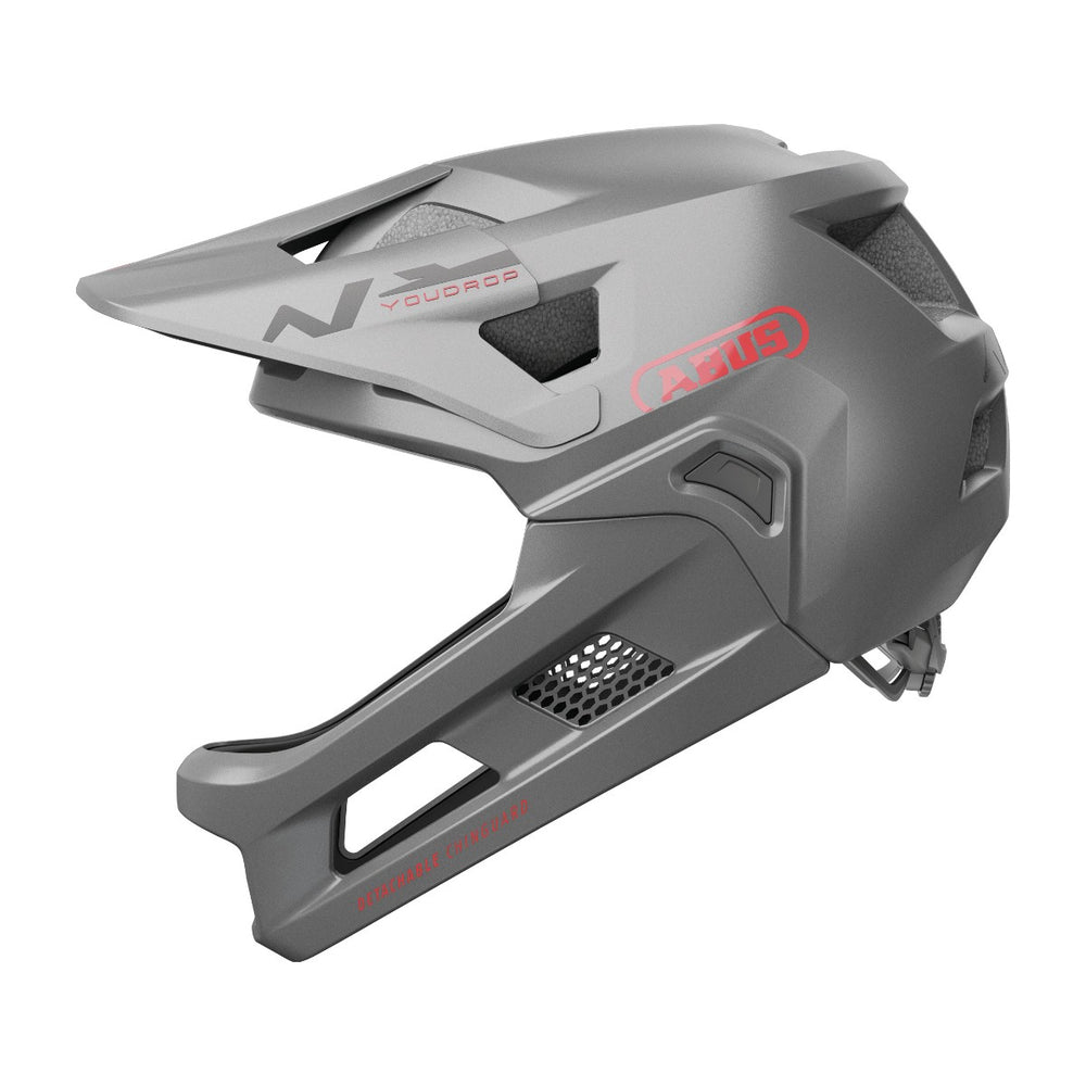 Casque vélo enfant intégral Abus YouDrop FF Ti Silver