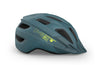Casque vélo enfant MET - Crackerjack Mips coloris Bleu Pétrole Mat vue -side