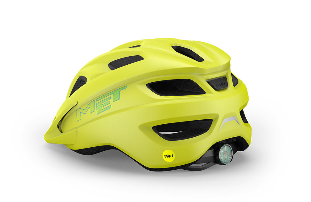 Casque vélo enfant MET - Crackerjack Mips coloris Lime Mat vue -back