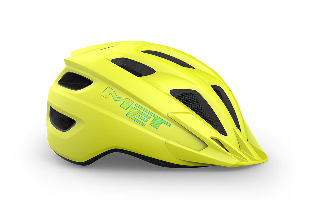 Casque vélo enfant MET - Crackerjack Mips coloris Lime Mat vue -side