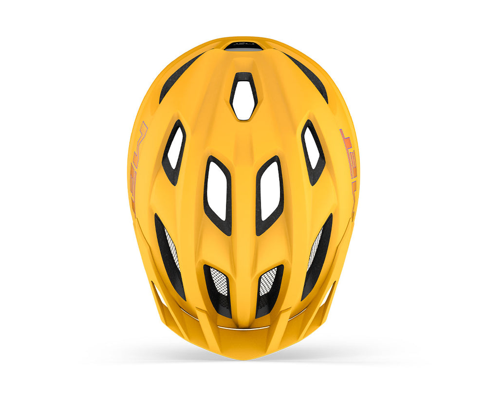 Casque vélo enfant MET - Crackerjack Mips coloris Orange Mat vue -top