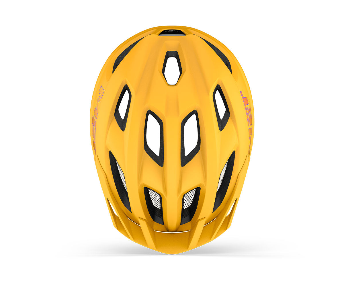 Casque vélo enfant MET - Crackerjack Mips coloris Orange Mat vue -top