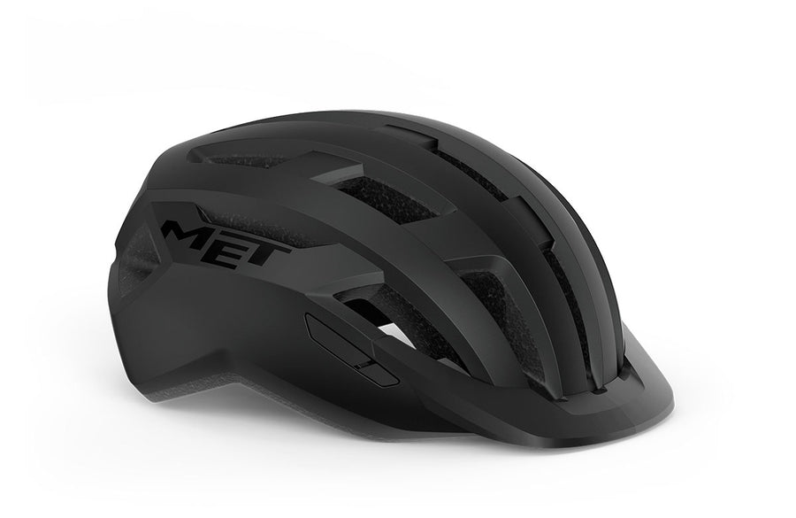 Casque vélo MET - Allroad coloris Noir Mat vue front