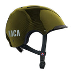Casque vélo NACA Carbone Candy jaune, vue de profil