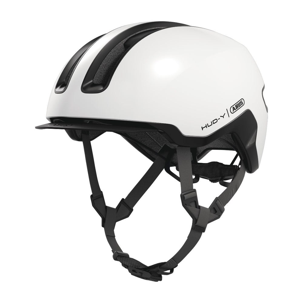 Casque vélo urbain Abus HUD-Y Shiny White