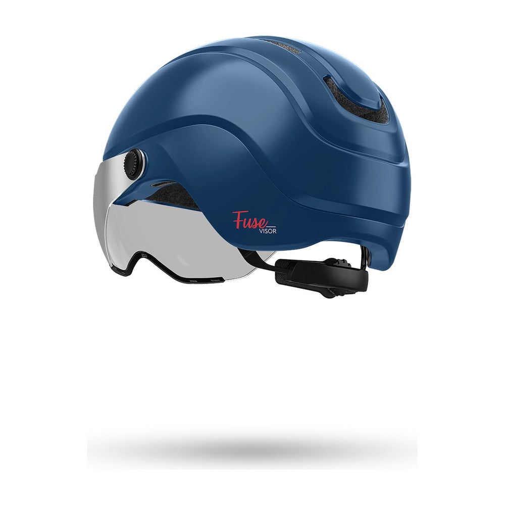 Casque vélo urbain Cairn Fuse Visor Mat Metallic Navy vue 2