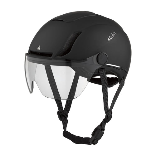 Casque vélo urbain Cairn Graphit Visor Pro Mat Metallic Black