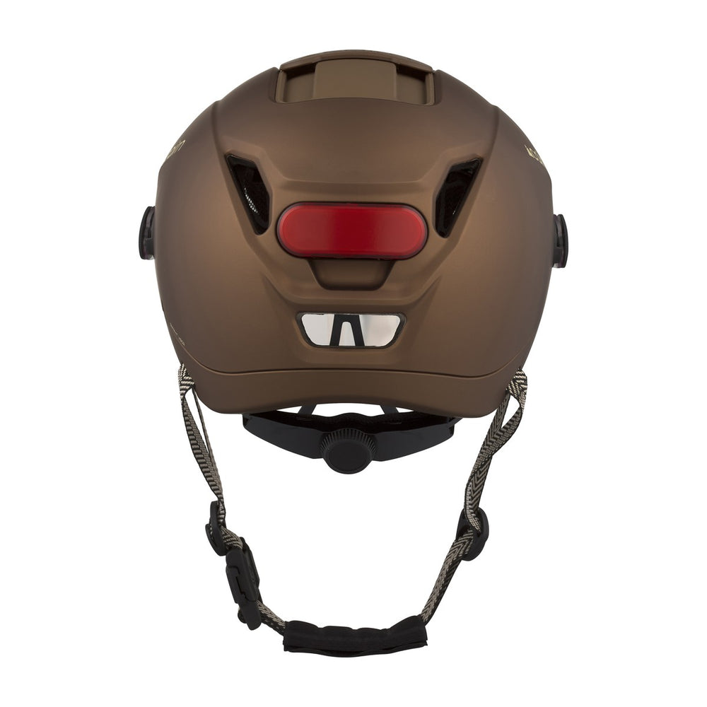Casque vélo urbain Cairn Graphit Visor Pro Mat Metallic Chocolate vue 4