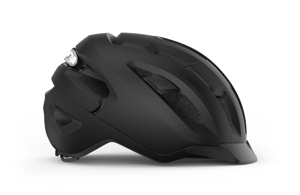 Casque vélo urbain MET - Urbex Mips coloris Noir Mat Brillant vue -side