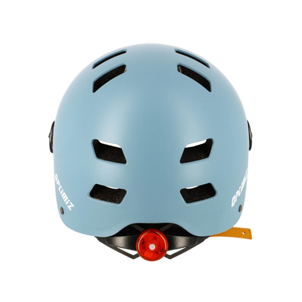 Casque vélo urbain Optimiz O382 à visière - Bleu Mat
