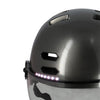 Casque vélo urbain Optimiz O394 à clignotants - Gris Brillant