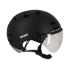 Casque vélo urbain Optimiz O394 à clignotants - Noir Mat