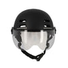Casque vélo urbain Optimiz O394 à clignotants - Noir Mat