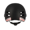 Casque vélo urbain Optimiz O394 à clignotants - Noir Mat