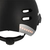 Casque vélo urbain Optimiz O394 à clignotants - Noir Mat