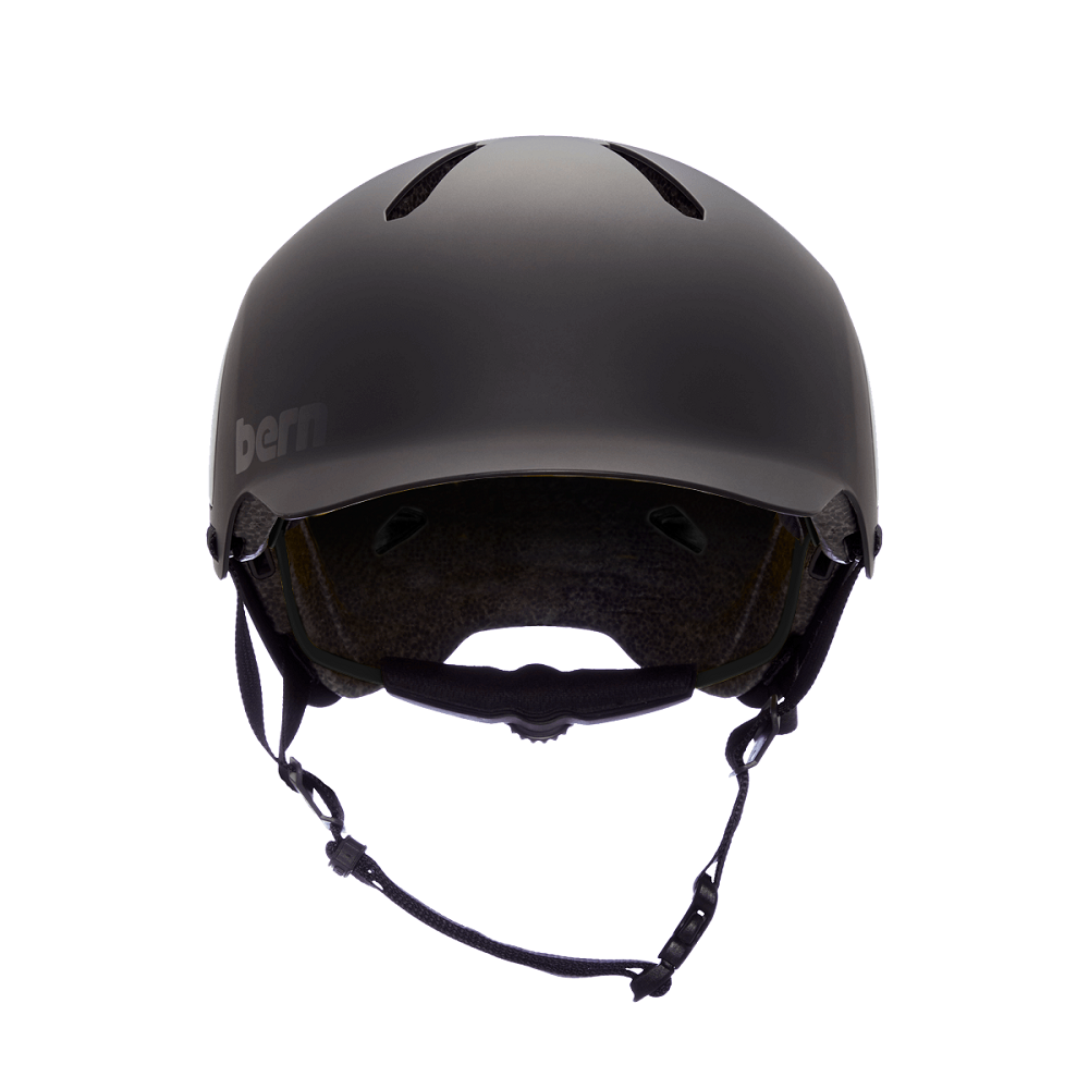 casque de vélo de ville design Bern Watts 2.0 matte noir avant