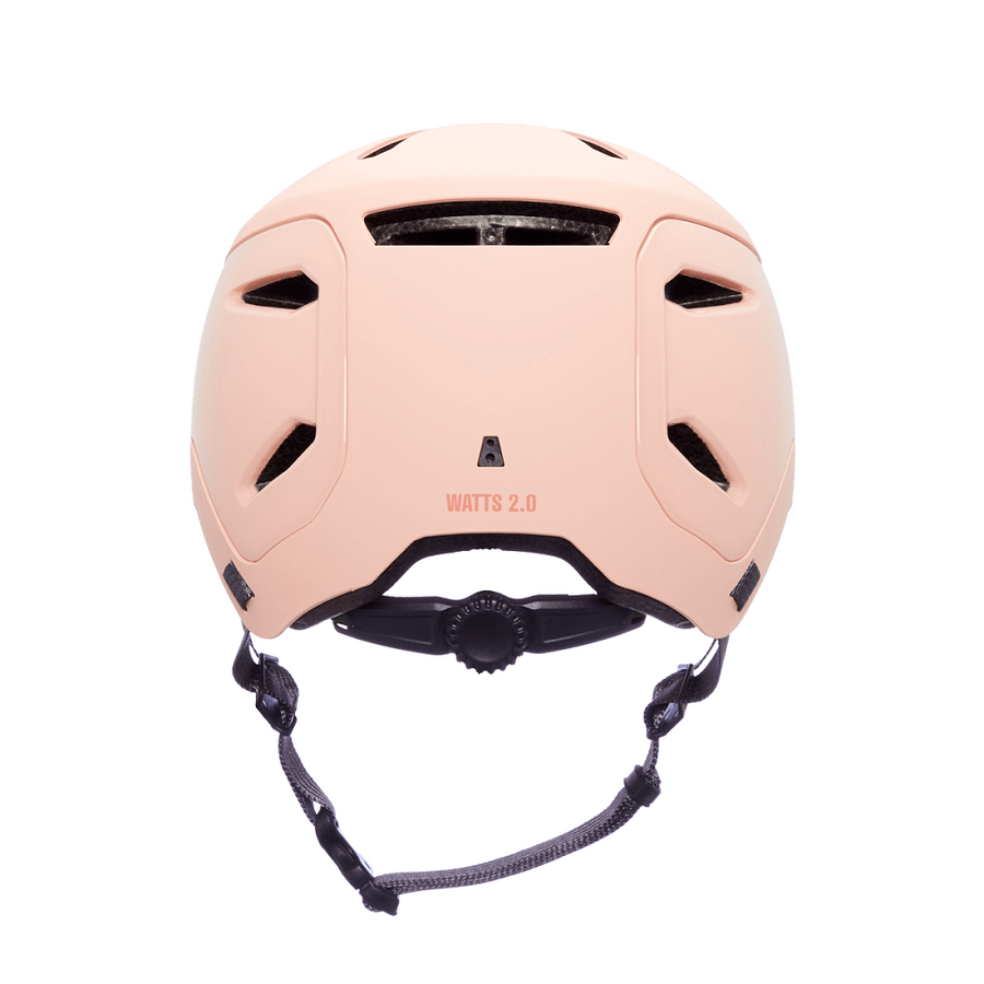 casque de vélo de ville design Bern Watts 2.0 matte rose blush arrière