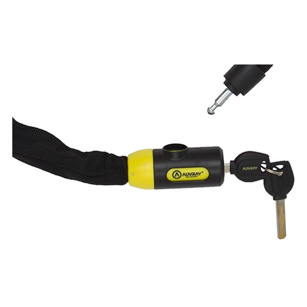 Chaîne antivol vélo Auvray C-Bloc 90 cm Ø 6 mm à cadenas intégré - photo 3