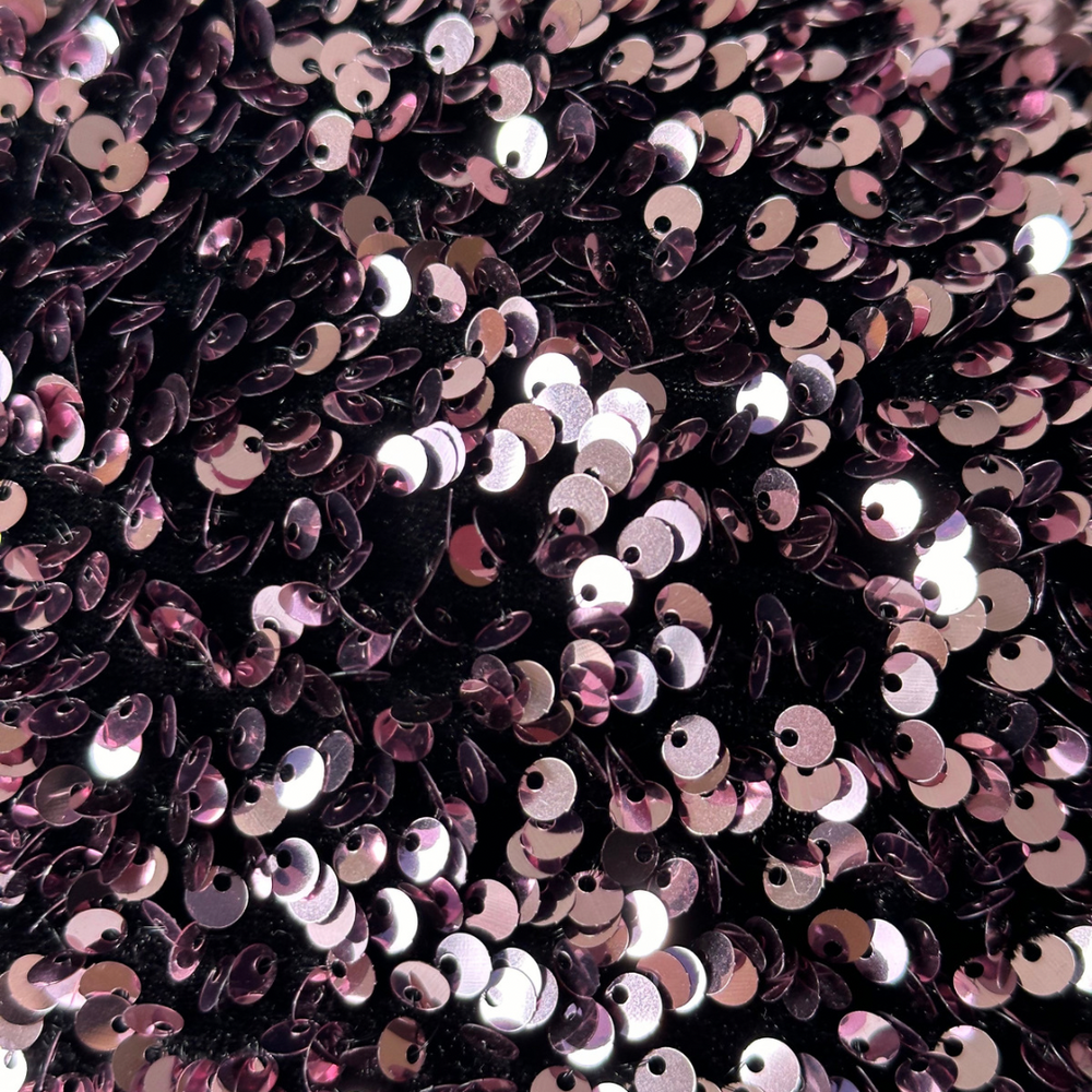 Gros plan des paillettes Big Sequins Light Pink Helmut