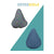 Couvre-Selle Suzon et Suzette Bicolore - Éléonore – Bleu Marine / Tétris – les deux faces du couvre-selle