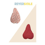 Couvre-Selle Suzon et Suzette Bicolore - Éléonore – Bordeaux / Safari – les deux faces du couvre-selle