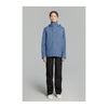 Ensemble de pluie vélo Basil Hoga - veste et pantalon coloris Bleu Horizon - veste de face