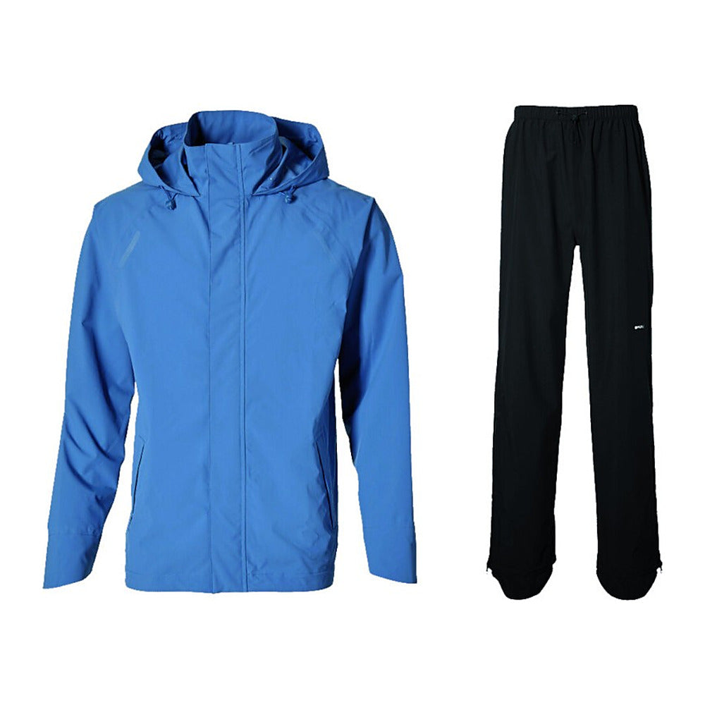 Ensemble de pluie vélo Basil Hoga - veste et pantalon coloris Bleu Horizon - veste et pantalon