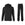 Ensemble de pluie vélo Basil Hoga - veste et pantalon coloris Noir - veste et pantalon