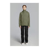 Ensemble de pluie vélo Basil Hoga - veste et pantalon coloris Vert Olive - veste de face